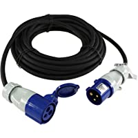 Cable alargador CEE de 10 metros- IP44- conector de acoplamiento con tapa de protección- 230 V- H07RNF 3G2-5- IP44- para…